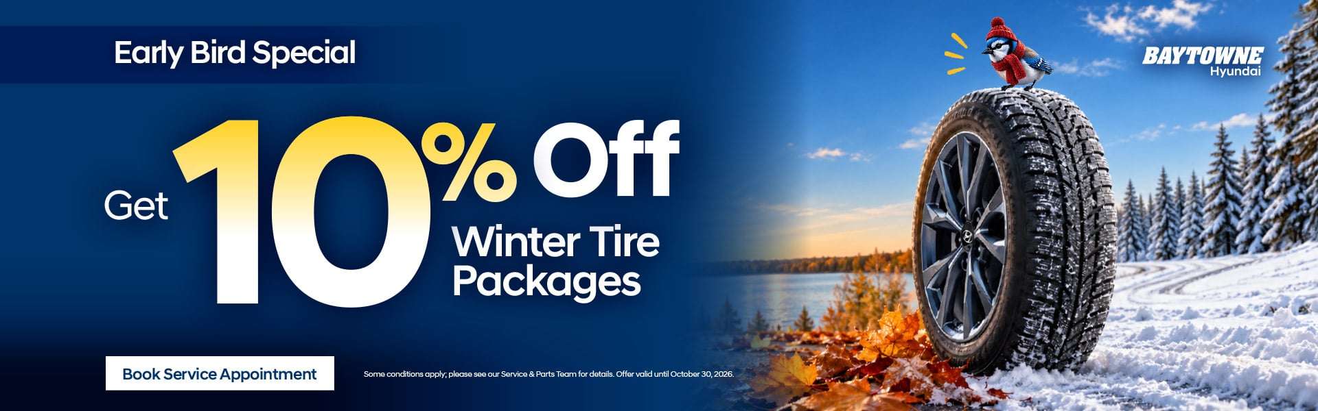Early Bird SpecialGet 10% OffWinter Tire Packages